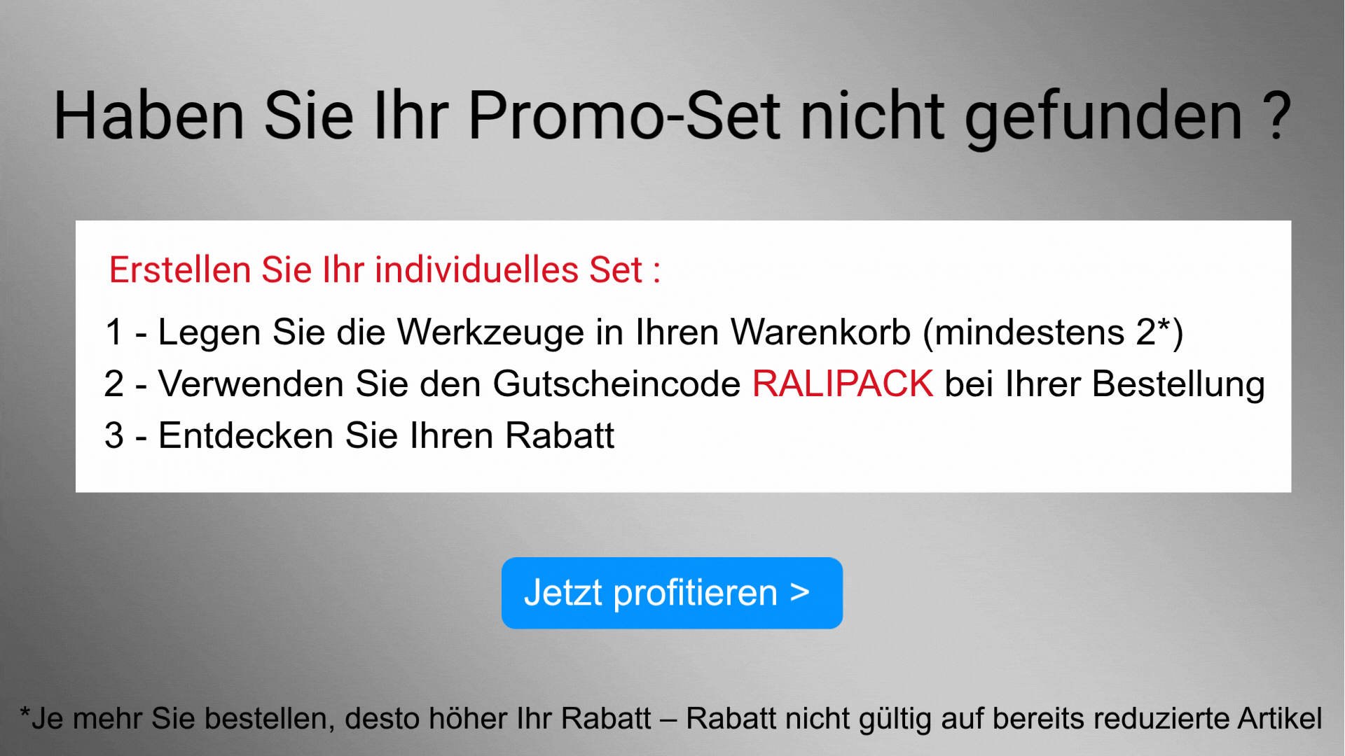 custom hobel promo set